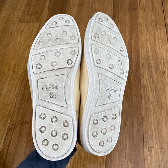 Allen Edmonds Park Avenue Leather Oxford Dress Shoes Sneakers Mens 10.5D Cream main image 11